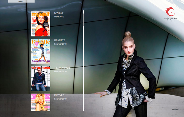 Anja Gockel London // Fashion Is A Mode Of Self expression For All Players Involved @ 100 Best Flash Websites 221 Anja Gockel London // Fashion Is A Mode Of Self expression For All Players Involved @ 100 Best Flash Websites