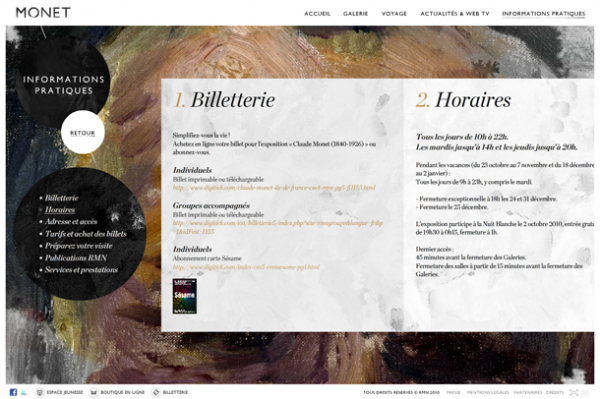 Claude Monet // The Most Consistent And Prolific Practitioner Of The Impressionism @100 Best Flash Websites 41 600x399 Claude Monet // The Most Consistent And Prolific Practitioner Of The Impressionism @100 Best Flash Websites