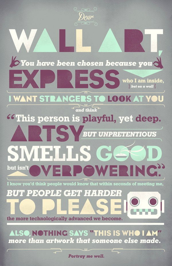 Dear Typography Wall Art Poster Dear Typography Wall Art Poster