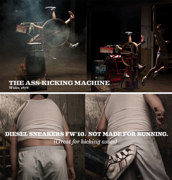 diesel1 600x628 DIESEL Sneakers. Not made for running (great for kicking asses).
