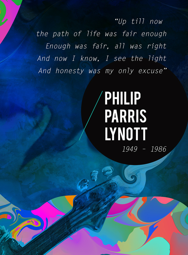 lynott7 pic on Design You Trust lynott7 Rocks dead heroes I Philip Parris Lynott by Hubert Fine Art