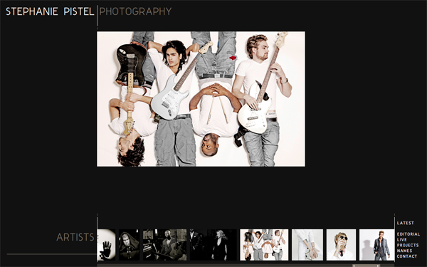 4412 Stephanie Pistel Photography // Robbie Williams, Alicia Keys And Much More @ 100 Best Flash Websites