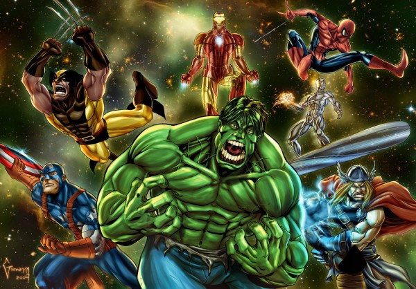 Marvel Super Heroes by Matelandia 600x418 pic on Design You Trust Marvel Super Heroes by Matelandia 600x418 Artwork by Matelandia