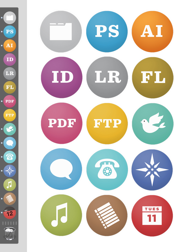 new icons1 custom dock icons by jessica hische