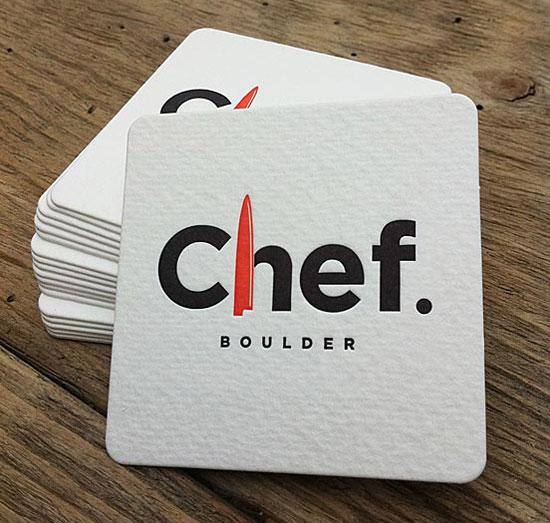 Chef Boulder pic on Design You Trust Chef Boulder 40 Creative and Minimalist Business Card Designs