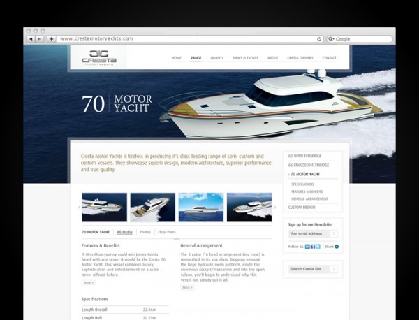 Website launch for luxury motor yacht brand Cresta cresta blunt agency 21 600x458 Website launch for luxury motor yacht brand Cresta