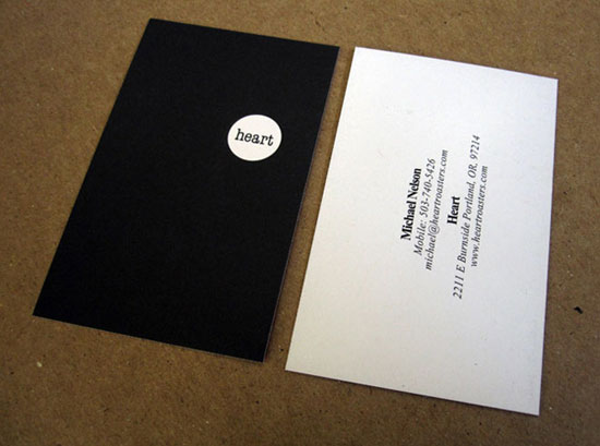 heart roasters pic on Design You Trust heart roasters 40 Creative and Minimalist Business Card Designs