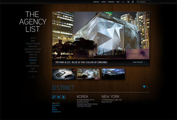 Web design inspiration