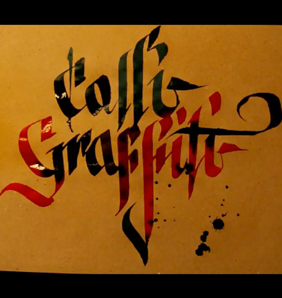 cally graffity Fine Calligraphy + Raw Graffiti = Miracles of Calligraffiti