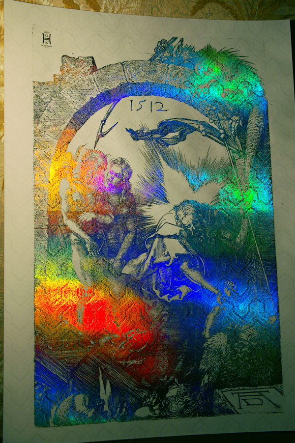christ in limbo web Albrecht Dürer   Christ in Limbo. Lightdiffraction reprint on watermarked paper by Alexander Hollander. 