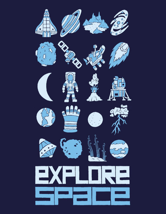 exploreSpace navy Explore Space