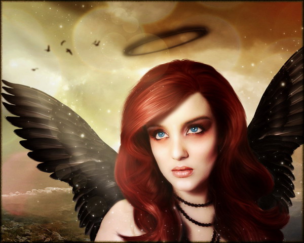 heaven  or earth  by brandrificus d36axi1 Digital Art by brandrificus