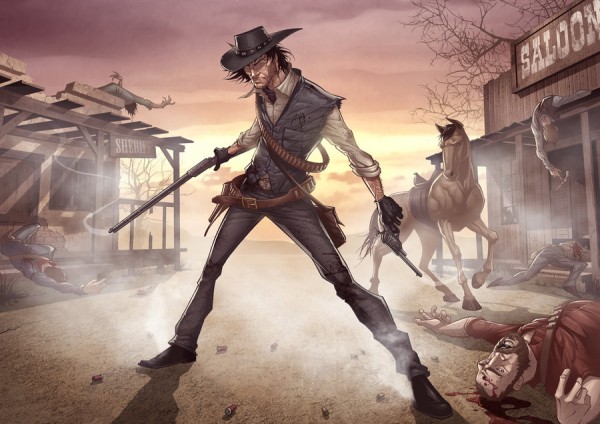 red dead redemption 600x424 Red Dead Redemption Artwork by Patrick Brown
