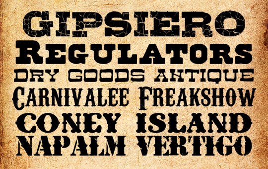 ww1a Free Fonts Originating from the Wild West