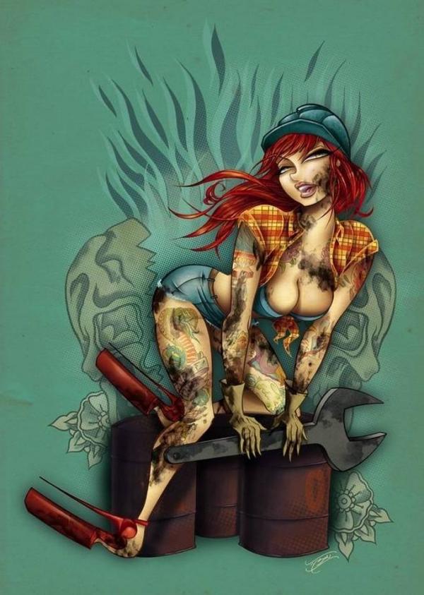 pin up girl artists. 843 Pin up Girls by Tyson