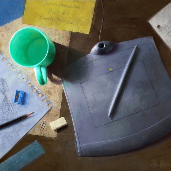 342415 600x602 Waheed Nasir Paintings Part 3 
