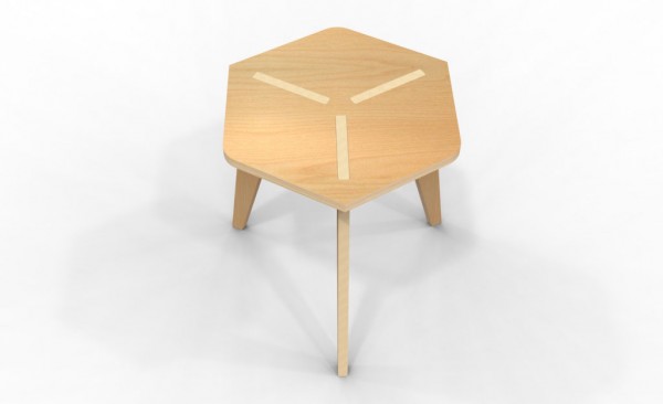 3leg plywood chair 2 600x366 pic on Design You Trust 3leg plywood chair 2 600x366 Plywood Chair 3LEG By Martin Pitonak