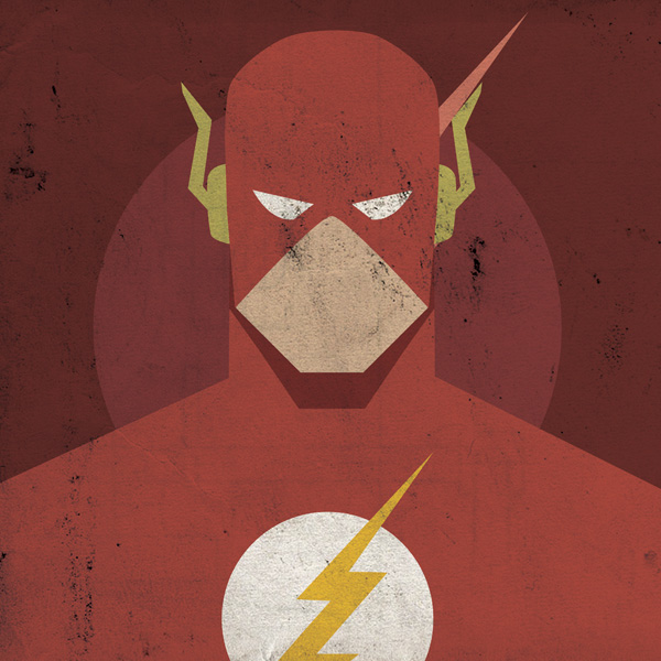Minimalist DC Superhero Mugshot Poster FlashDYT Minimalist DC Superhero Mugshot Poster