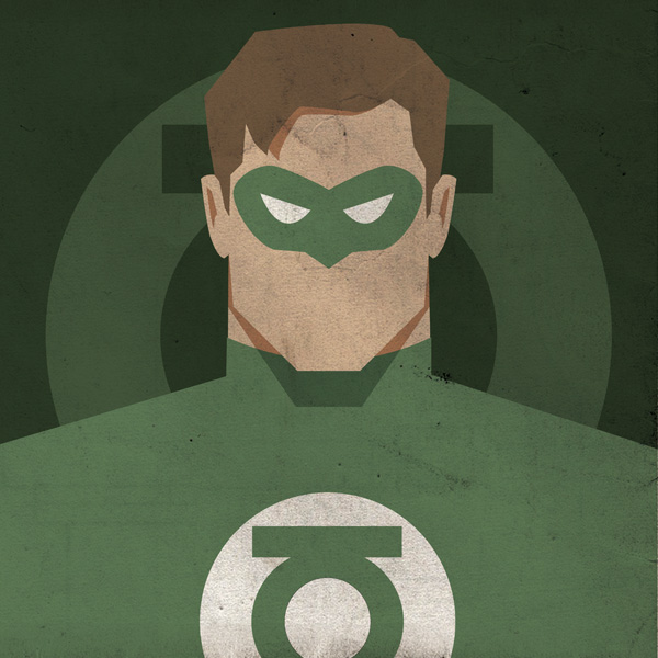 Minimalist DC Superhero Mugshot Poster GreenLanternDYT Minimalist DC Superhero Mugshot Poster