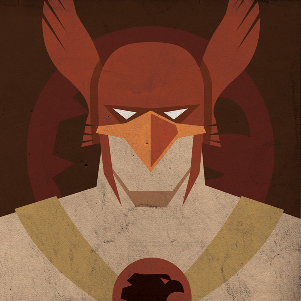 Minimalist DC Superhero Mugshot Poster HawkmanDYT Minimalist DC Superhero Mugshot Poster