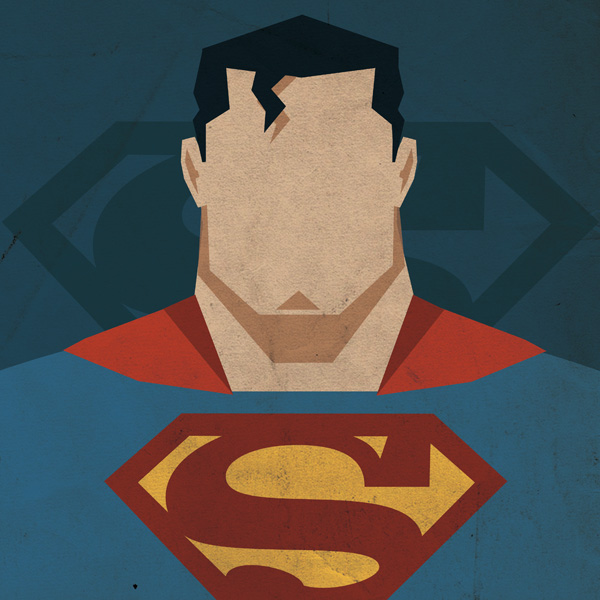 Minimalist DC Superhero Mugshot Poster SupermanDYT Minimalist DC Superhero Mugshot Poster
