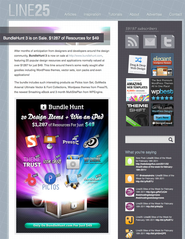 line25 BundleHunt 3 is on Sale. $1287 of Resources for $49