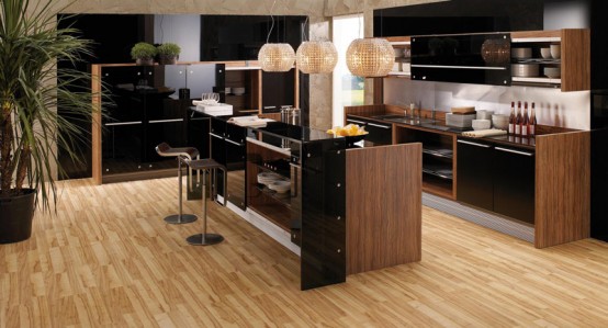 mk1b 25 Modern Kitchens In Wooden Finish