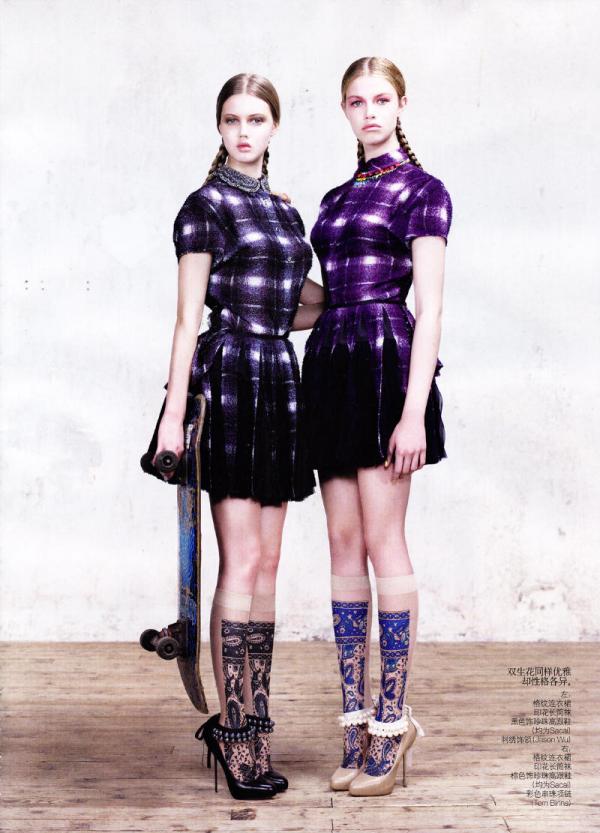 pic on Design You Trust Lindsey Wixson & Hailey Clauson by Willy Vanderperre