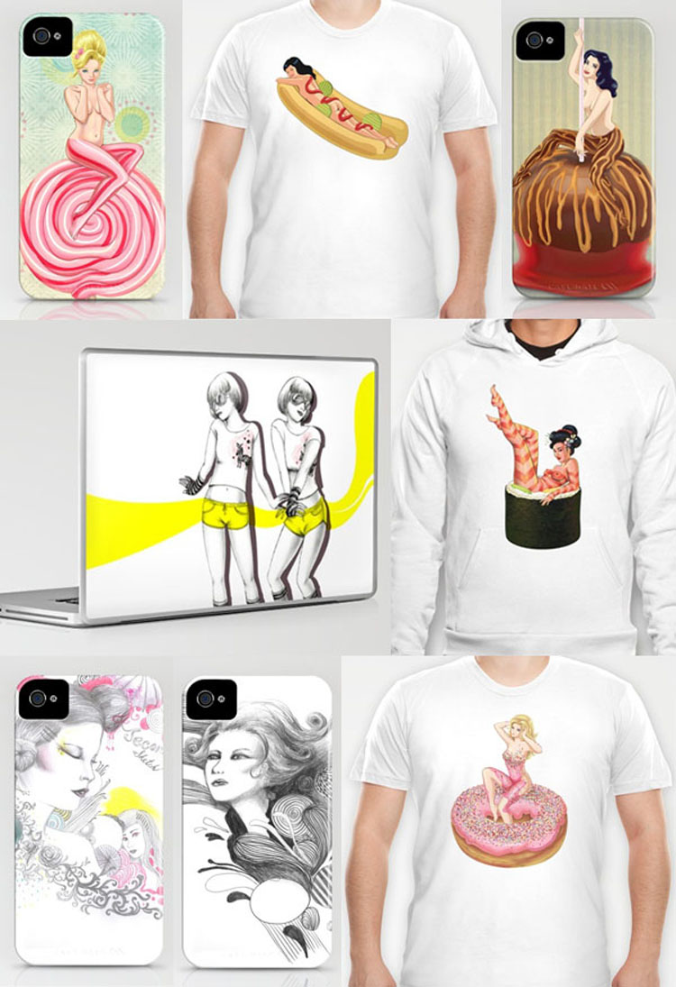 wendyding society6xmas Holiday 2011 Merch