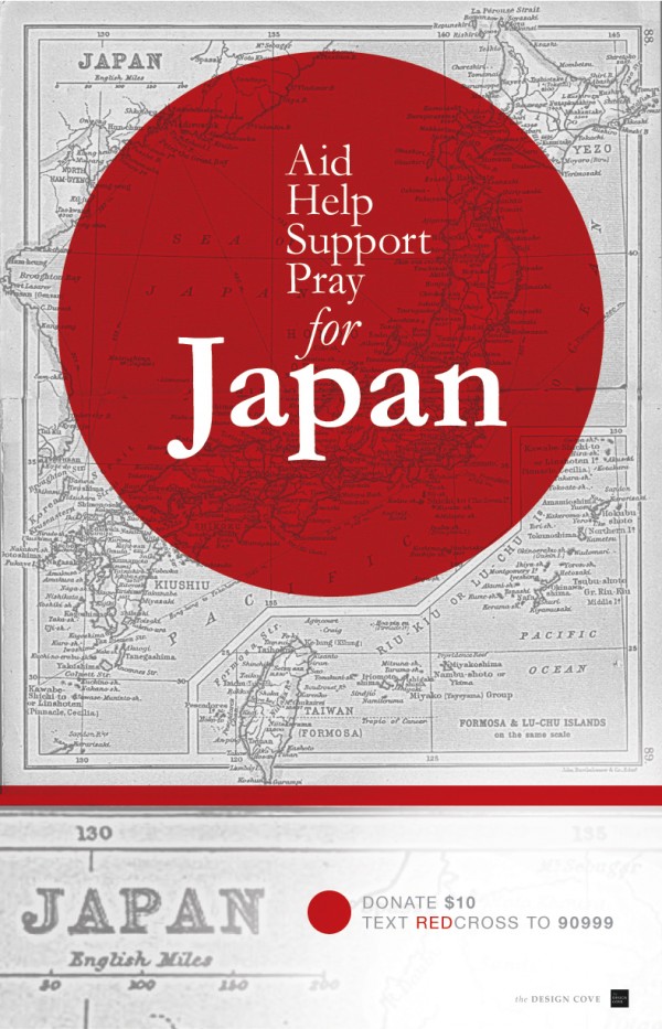 JAPAN web 600x933 Japan Red Cross Relief Poster by the Design Cove
