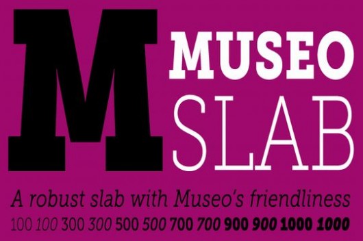 Museo Slab font pic on Design You Trust Museo Slab font Resources: 20 Free high quality fonts