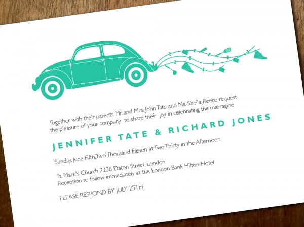 Beetle Printable Wedding Invite From empapers