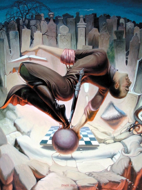 Unread book pic on Design You Trust Unread book Chechnyan Surreal artist zamir Yushaev