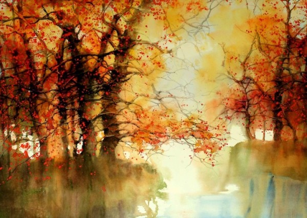 Z.L. Feng Watercolor Landscapes ZLFeng12 600x426 Z.L. Feng Watercolor Landscapes