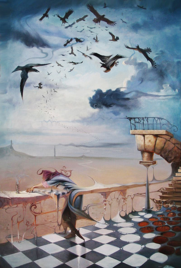 blackbirds pic on Design You Trust blackbirds Chechnyan Surreal artist zamir Yushaev