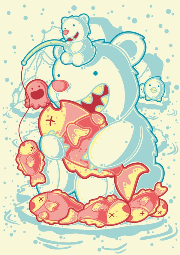 polar bear by drud studio d39svbv drud studio illustrations