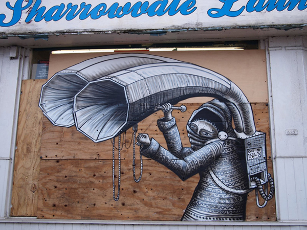 sharosmall  David Choe’s Red Moon for Japan, JR’s Inside Out hits Tunisia, Banksy evicted and more...  