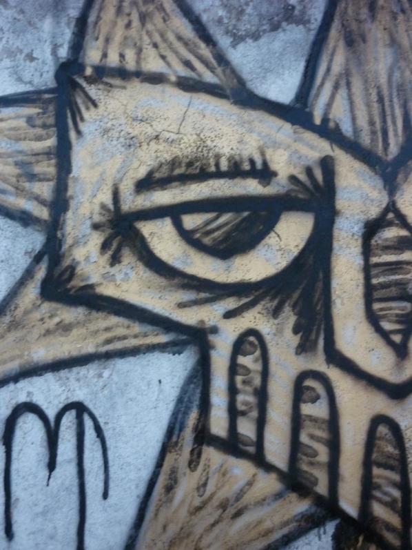 skull machine graffiti