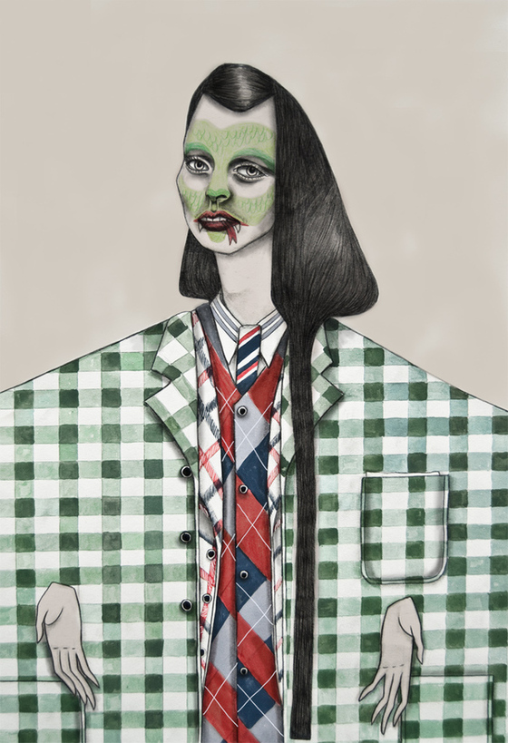 tara dougans thom browne fw2011 Tara Dougans Illustrations