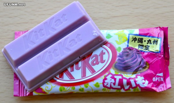 ufunk kit kat japon patate douce violette 2 600x354 Awesome and Weird Japanese Kit Kat