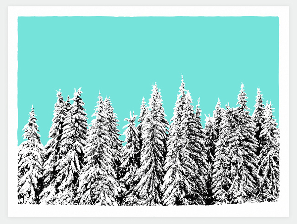 winter pines 1 New Snowblinded Print   Winter Pines