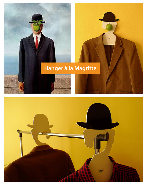 185 Coat Hanger, Inspired by Rene Magritte