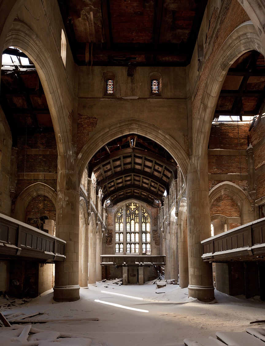CMC sanctuary winter 864x11302 City Methodist Church, Gary Indiana (2011 Blizzard)