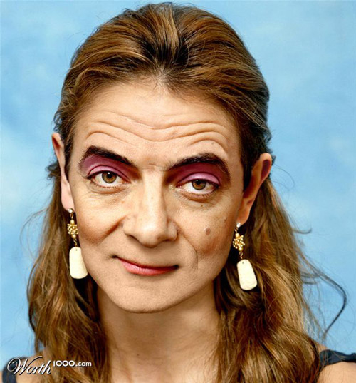 Mrs Bean 45 Strange and Funny Photoshop Manipulations – A weird combination!!