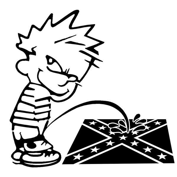calvin confederate Calvin pissing on things that deserve it