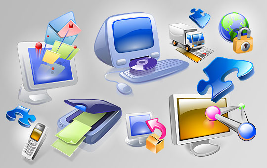 Computer and Tech Icon Sets ct1a Computer and Tech Icon Sets