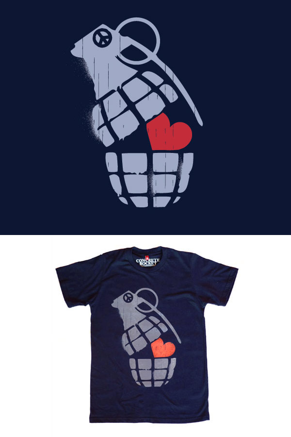 graphic tees a5vj5v9sjx pic on Design You Trust graphic tees a5vj5v9sjx Love in Idleness Concrete Rocket graphic tees