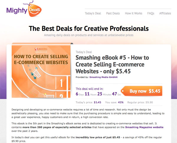 Smashing eBook #5 How to Create Selling E commerce Websites only $5.45 md3 Smashing eBook #5 How to Create Selling E commerce Websites only $5.45