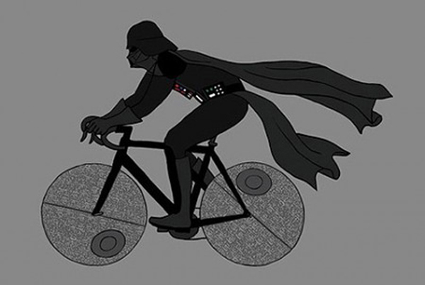 mike joos art 6 450x302 Mike Joos – Superheroes on Bicycles