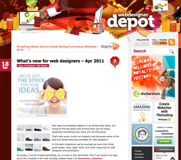 wdd5 What’s new for web designers – Apr 2011